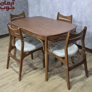 میز ناهار خوری ۴ نفره چوبی لهستانی و فرزاد