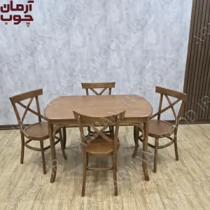 خرید میز و صندلی لهستانی ۴ نفره