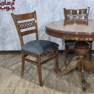 میز غذاخوری چوبی ۴ نفره مدل عروس با صندلی پازل