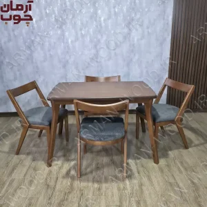 میز ناهارخوری ۴ نفره چوب راش