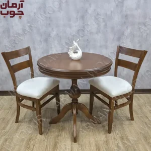 میز دو نفره چوبی ترنج و مهسا