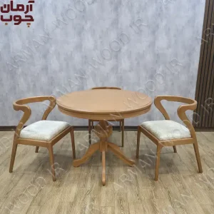 میز ناهار خوری 4 نفره چوبی رونیز