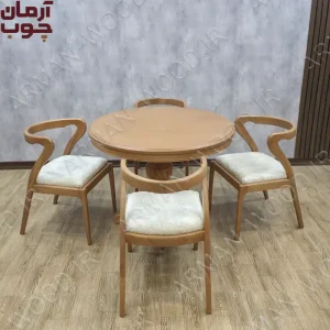 میز غذا خوری چوبی 4 نفره رونیز