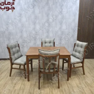 میز ناهارخوری 4 نفره چوب راش اطلس