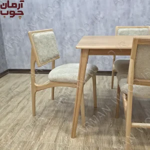 میز ناهار خوری 4 نفره چوب راش مدل مانیتور و کرولا