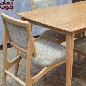 میز ناهار خوری 4 نفره چوب راش مدل مانیتور و کرولا