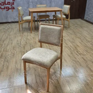 میز ناهار خوری 4 نفره چوب راش مدل مانیتور و کرولا