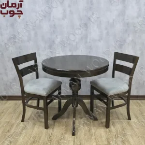 میز ناهار خوری 2 نفره چوبی مشکی