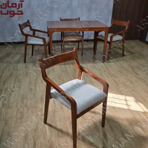 میز ناهار خوری چوب راش 4 نفره مدل سیترین و نوین