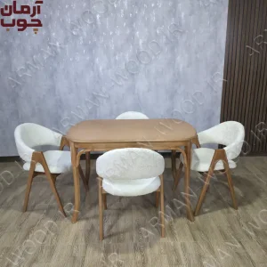 میز ناهار خوری مدرن ۴ نفره نیلیا و لهستانی