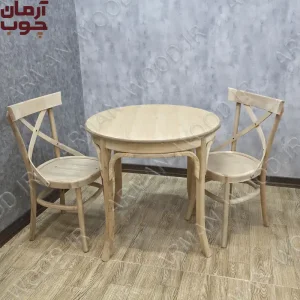 کلاف خام میز ناهار خوری لهستانی 2 نفره