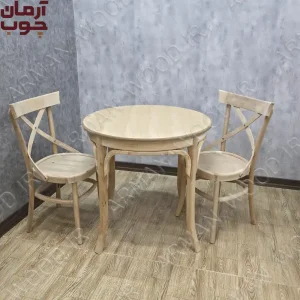 کلاف خام میز ناهار خوری لهستانی 2 نفره