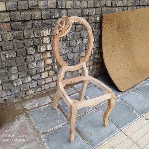 تولیدی صندلی پشت بیضی منبتی خام