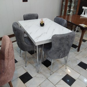 فروش میز های وکیوم فلزی با صندلی چستر