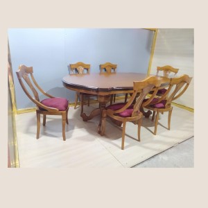 ساخت میز شش نفره ایتالیایی با صندلی سناتور آماده