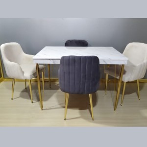 میز غذاخوری پایه فلزی مدل لارنس کد 1582