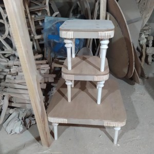 میز جلومبل و گل میز مدل راموس خام کد 12