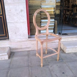 خرید صندلی اوپن پشت بیضی راش خام
