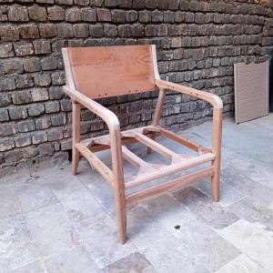 مبل مینیمال دسته چوبی شایسته خام کد 901