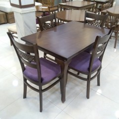 میز 4 نفره چپندر با صندلی پازل کد 1510