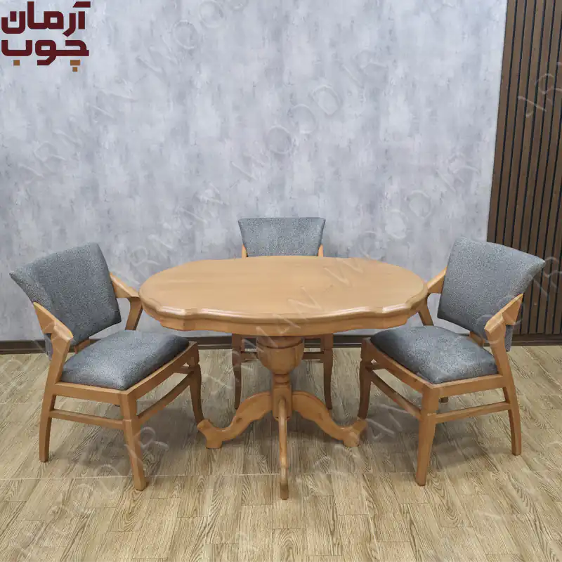 میز ناهار خوری ۴ نفره بیضی
