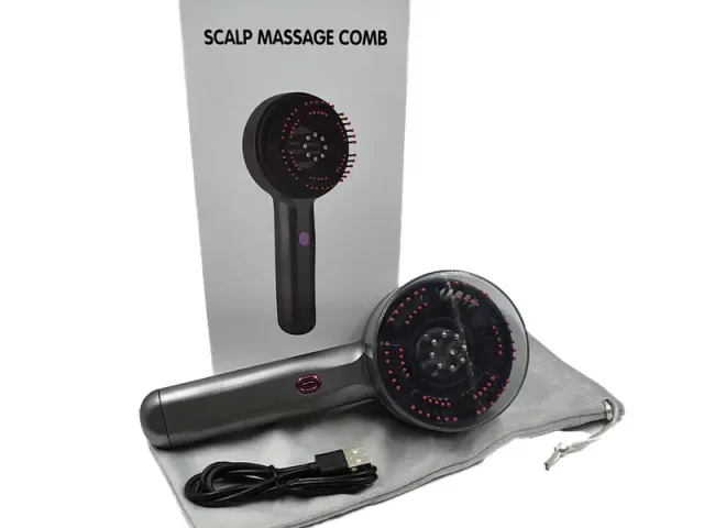 ماساژور برقی سر مدل شانه scalp massage comb