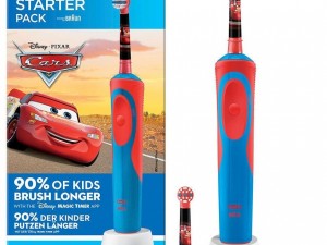 مسواک برقی اورال بی مدل استارتر پک طرح ماشین | Oral-B SRATER PACK kids