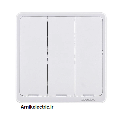 کلید ۳ پل سفید لمسی اشنایدر تحت Wi-Fi