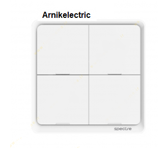 کلید چهار پل سفید لمسی اشنایدر تحت Wi-Fi