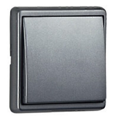 کلید و پریز ایفاپل سری APOLO 5000 مدل METALIZED رنگ دودی