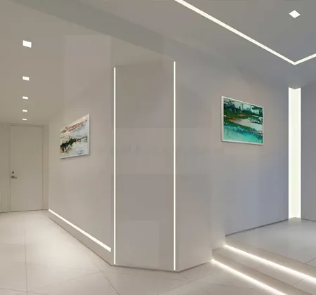 چراغ خطی لاینر توکار a2 برش 17 عمق 12