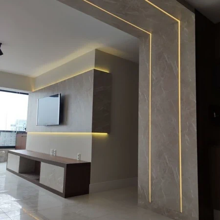 چراغ خطی لاینر توکار a10 برش 45 میلی متر (فنر خور)