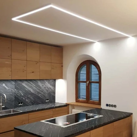 چراغ خطی لاینر توکار a11 برش 45 میلی متر عمق 22 میلی متر(فنر خور)