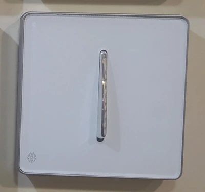 کلید و پریز آسیا مدل یاقوت سفید نقره ای