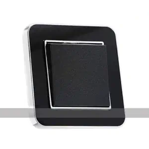 کلید و پریز لوکس متال مشکی نقره‌ای ایران