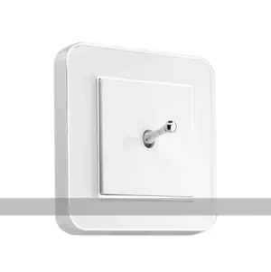 کلید اهرمی لوکس متال سفید نقرهای ایران