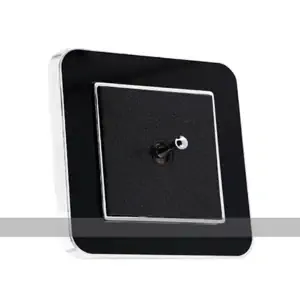 کلید اهرمی لوکس متال مشکی نقره‌ای ایران