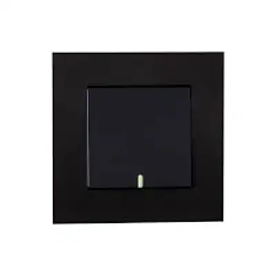 کلید و پریز خیام الکتریک مدل پارمیس مشکی پلکسی