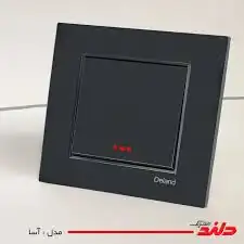 کلید و پریز دلند مدل آسا مشکی مات