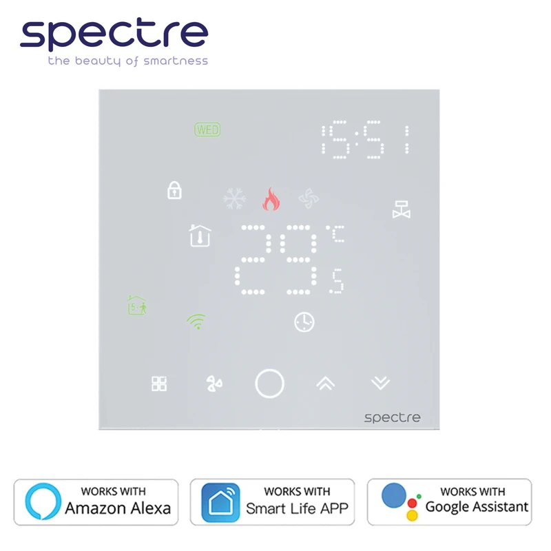 کلید ترموستات لمسی هوشمند اشنایدر مدل WiFi Smart TSR13