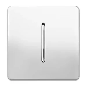 کلید و پریز  سفید نقره ای آسیا الکتریک مدل کریستال