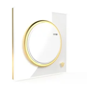 کلید و پریز ویرا مدل آلفا اسپرت سفید طلایی (مات)