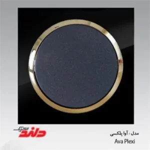 کلید و پریز مشکی پلکسی زه طلایی دلند مدل آوا