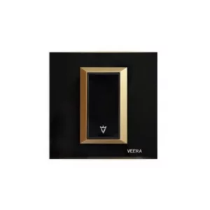 کلید و پریز ویرا‌ مشکی طلایی مدل پرو طرح اسپرت