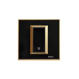 کلید و پریز ویرا مدل پرو طرح کلاسیک مشکی طلایی