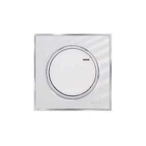 کلید و پریز ویرا آلفا کلاسیک سفید زه استیل (گلس)