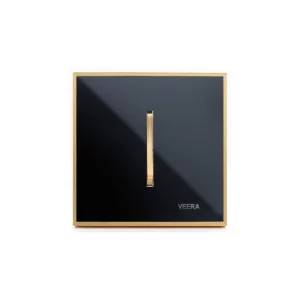کلید و پریز ویرا مدل شهاب مشکی زه طلایی