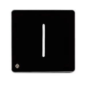 کلید تک پل آسیا مدل یاقوت مشکی نقره ای