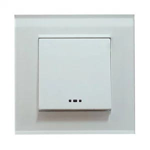 کلید تک پل دلند مدل آسا سفید پلکسی