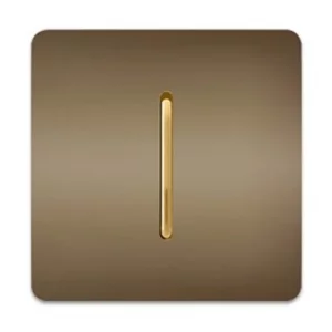 کلید یک پل آسیا مدل کریستال بژ با زه طلایی